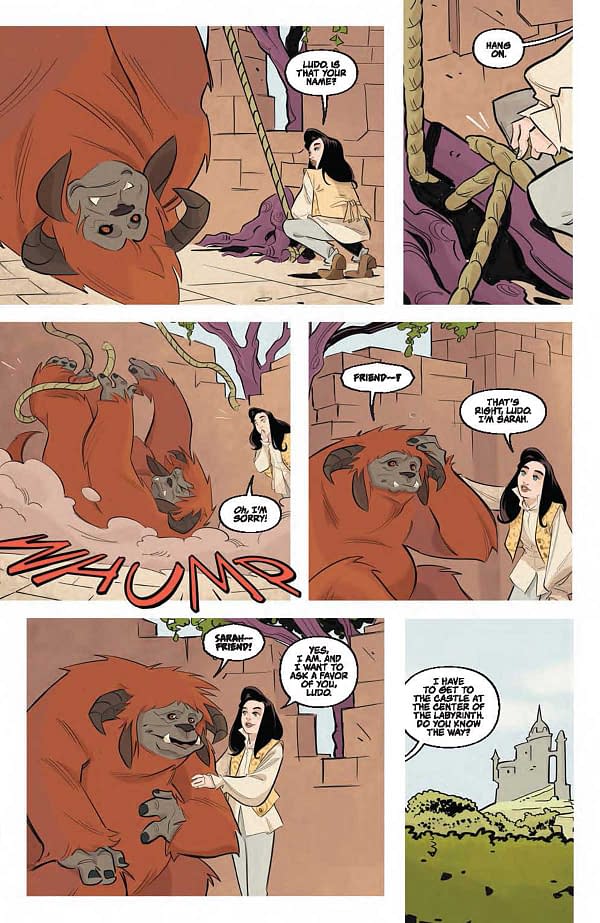 Interior preview page from Jim Henson's Labyrinth #4