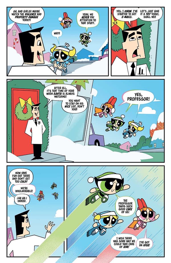 Interior preview page from Powerpuff Girls: Winter Snowdown Showdown #1