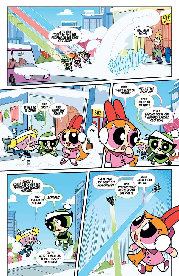 Interior preview page from Powerpuff Girls: Winter Snowdown Showdown #1