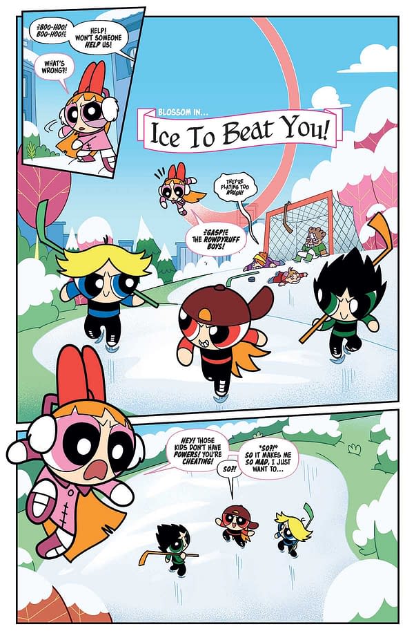 Interior preview page from Powerpuff Girls: Winter Snowdown Showdown #1