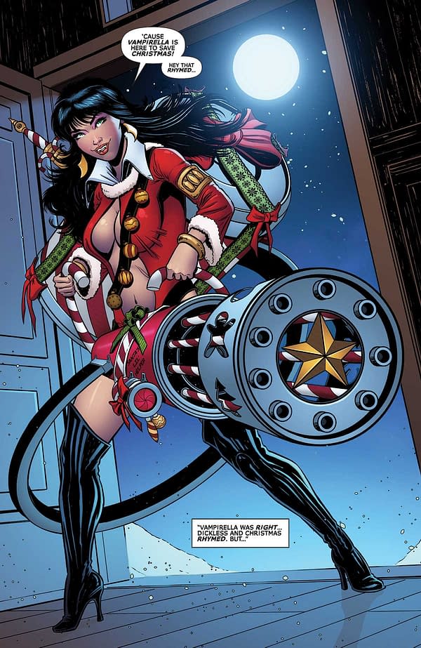 Interior preview page from Vampirella Helliday 2024 Special #1