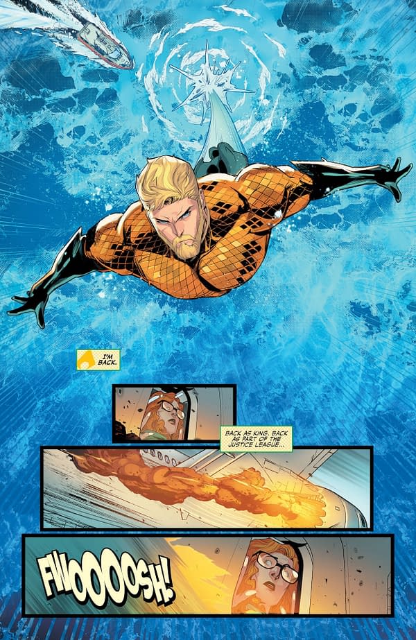 Interior preview page from Aquaman #1