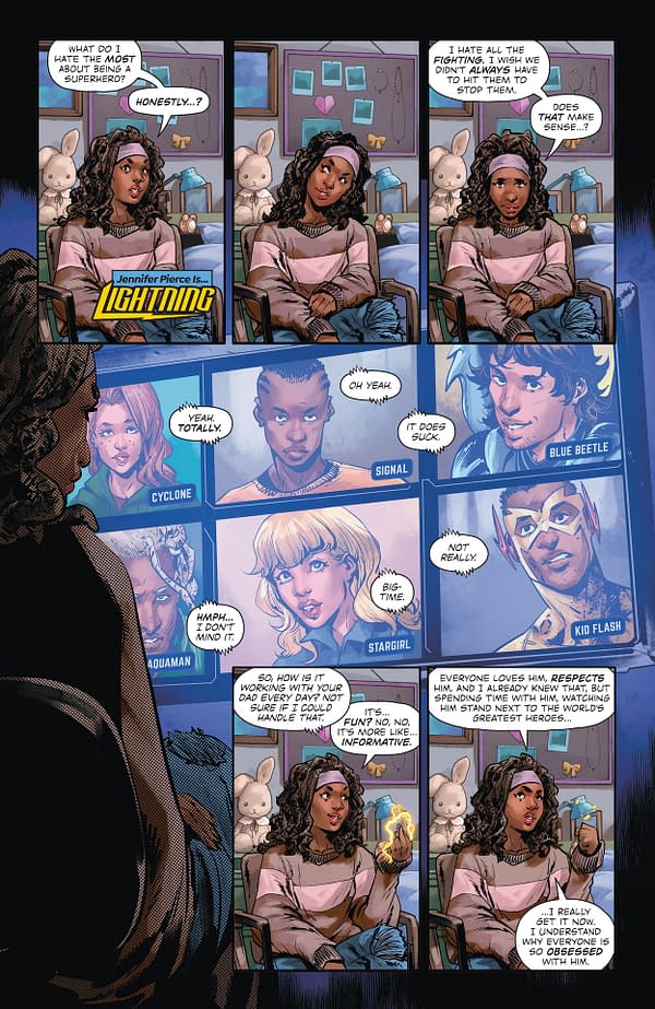 Interior preview page from Black Lightning #3