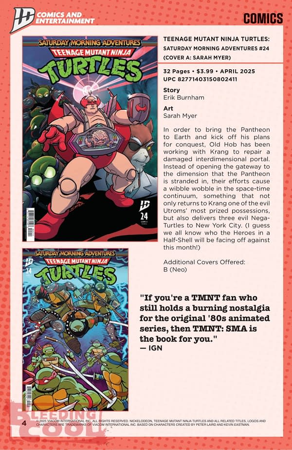 IDW April 2025 Solicits & Solicitations