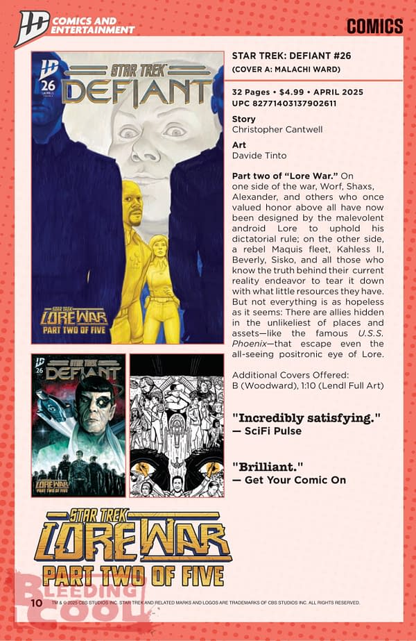 IDW April 2025 Solicits & Solicitations
