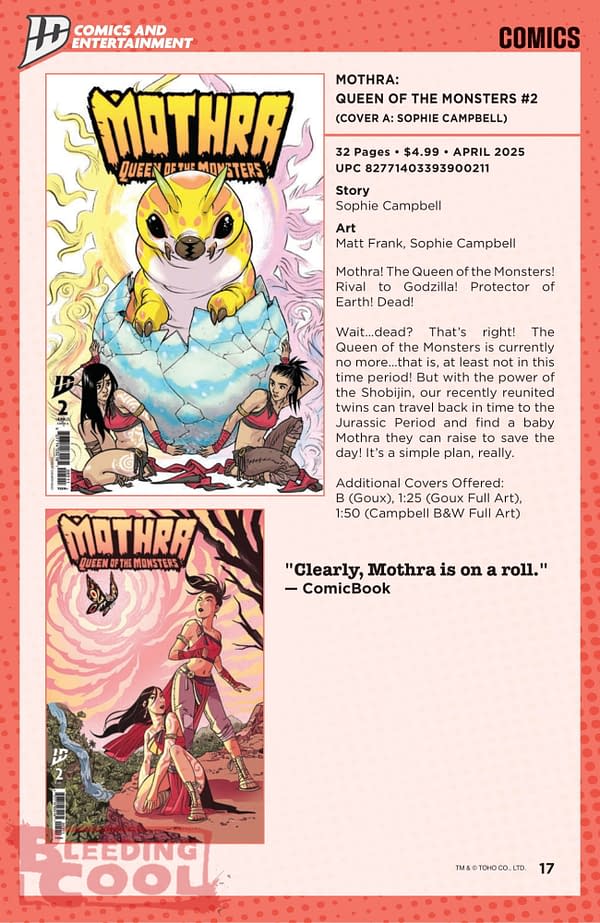 IDW April 2025 Solicits & Solicitations