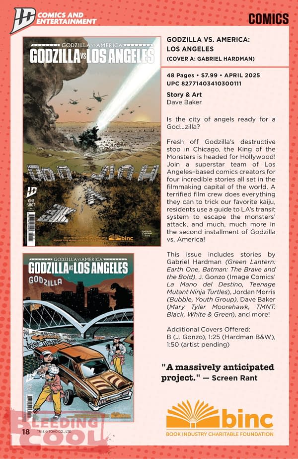 IDW April 2025 Solicits & Solicitations