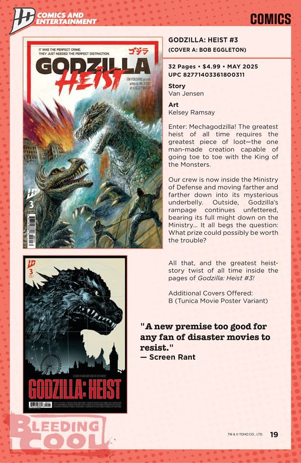 IDW April 2025 Solicits & Solicitations