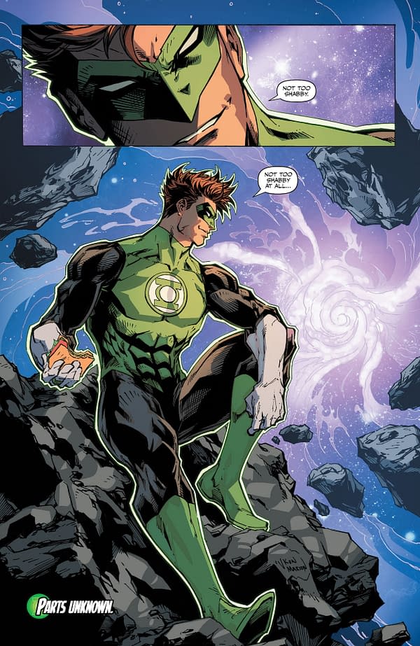 Interior preview page from Green Lantern: Fractured Spectrum #1