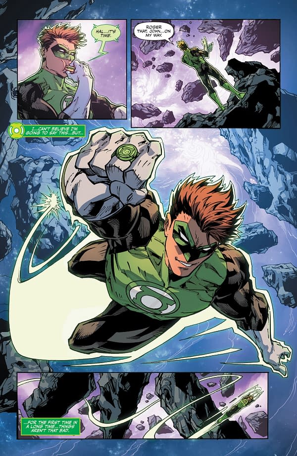 Interior preview page from Green Lantern: Fractured Spectrum #1