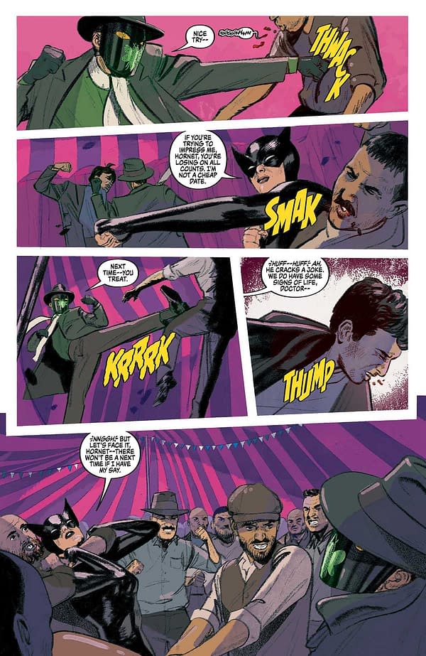 Interior preview page from Green Hornet/Miss Fury #1
