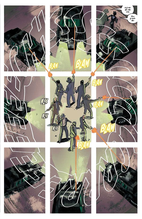 Interior preview page from Green Hornet/Miss Fury #1