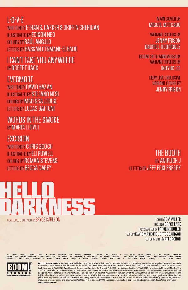 Interior preview page from Hello Darkness #7
