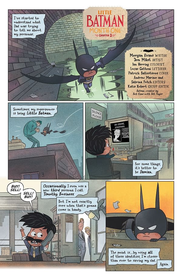 Interior preview page from Little Batman: Month One #3