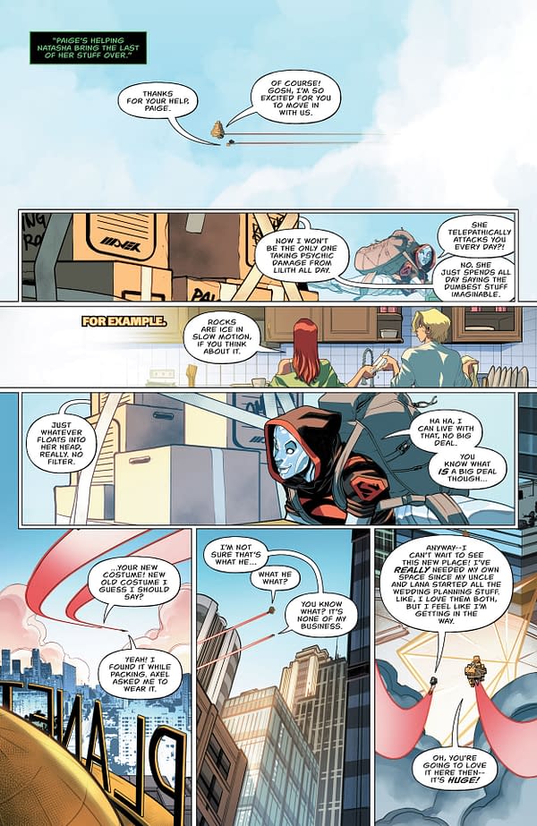 Interior preview page from Power Girl #17