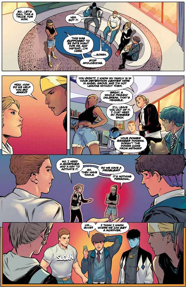 Interior preview page from Power Rangers Prime #3