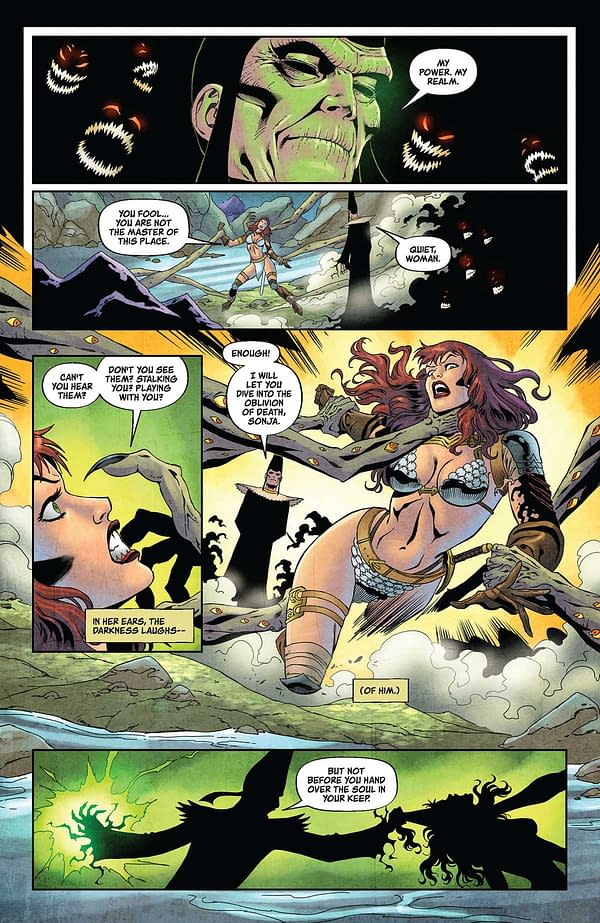 Interior preview page from Red Sonja #17