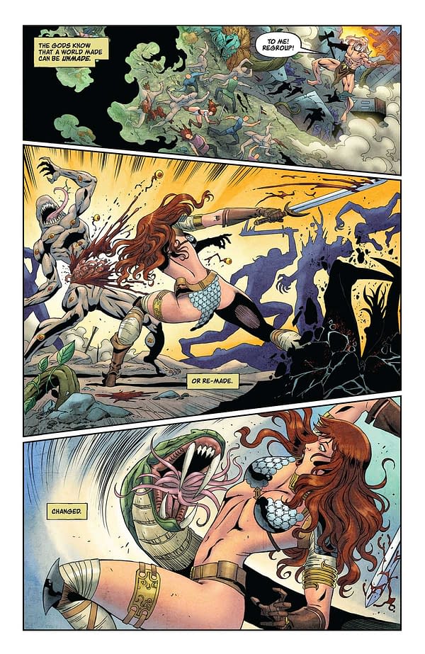 Interior preview page from Red Sonja #18