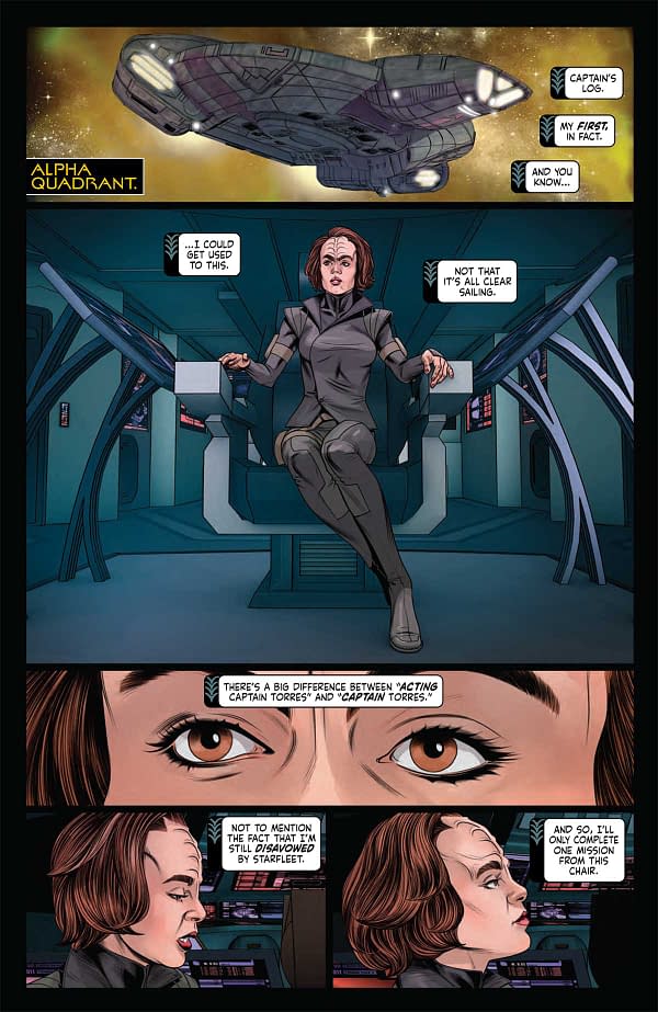 Interior preview page from STAR TREK: DEFIANT #22 ANGEL UNZUETA COVER