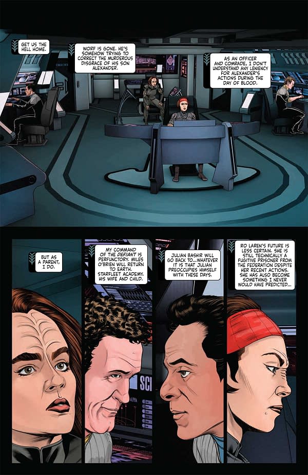 Interior preview page from STAR TREK: DEFIANT #22 ANGEL UNZUETA COVER