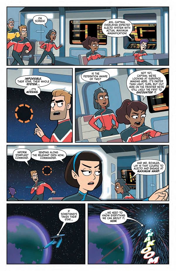 Interior preview page from STAR TREK: LOWER DECKS #3 JACK LAWRENCE COVER