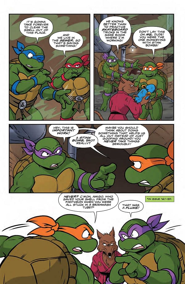 Interior preview page from TMNT: SATURDAY MORNING ADVENTURES CONTINUED #20 SARAH MYER COVER