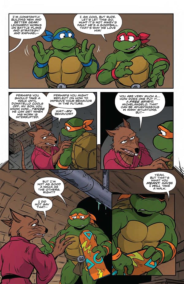 Interior preview page from TMNT: SATURDAY MORNING ADVENTURES CONTINUED #20 SARAH MYER COVER