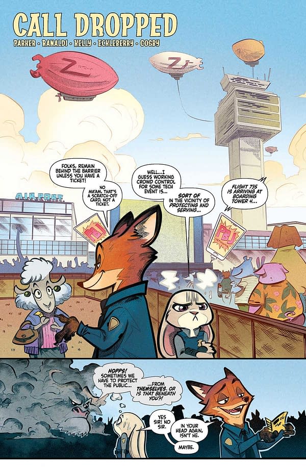 Interior preview page from Zootopia #1