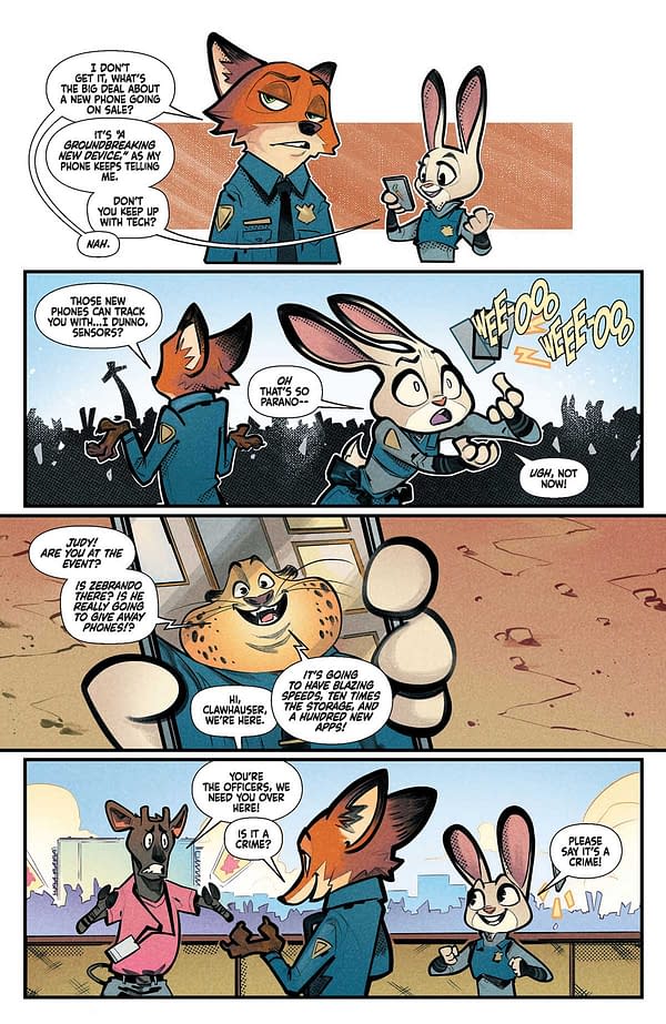 Interior preview page from Zootopia #1