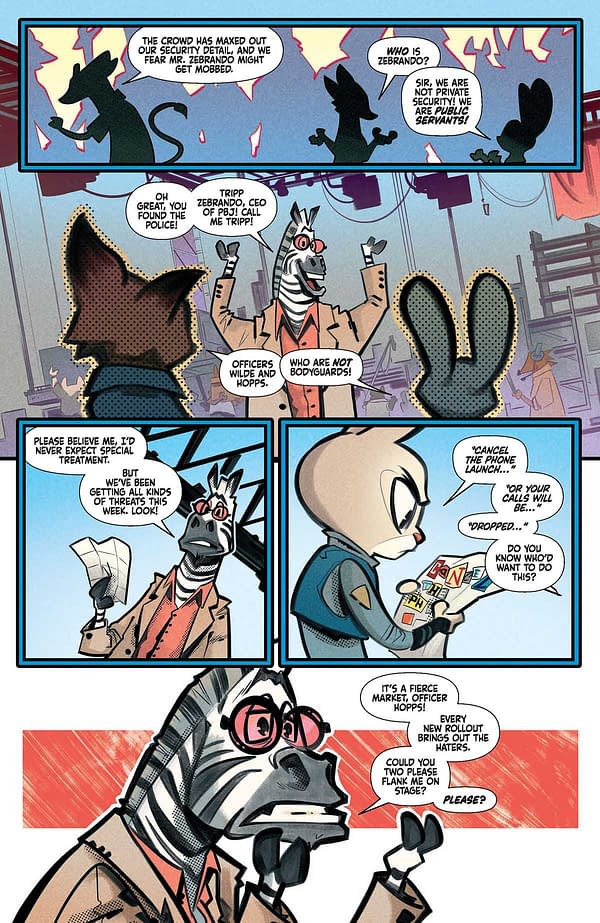 Interior preview page from Zootopia #1