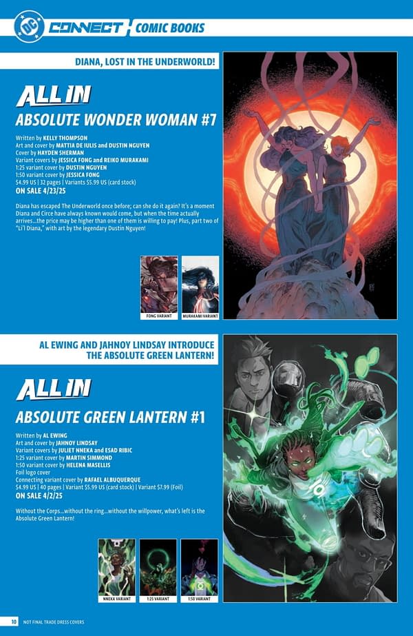 DC Comics' Full April 2025 Solicits... More Than Just Batman