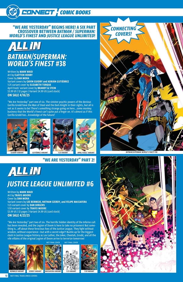 DC Comics' Full April 2025 Solicits... More Than Just Batman