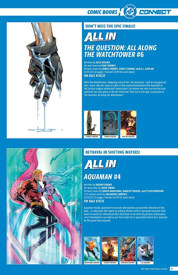 DC Comics' Full April 2025 Solicits... More Than Just Batman