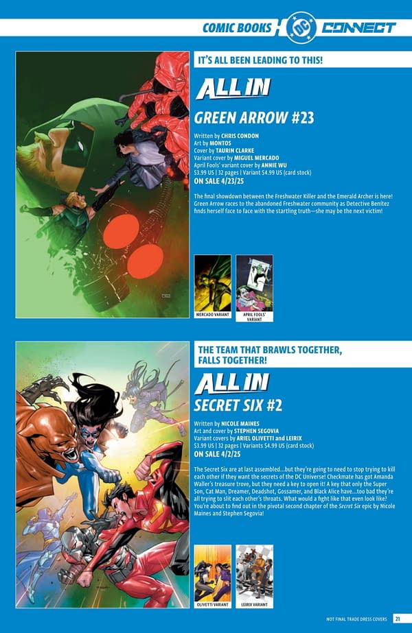 DC Comics' Full April 2025 Solicits... More Than Just Batman