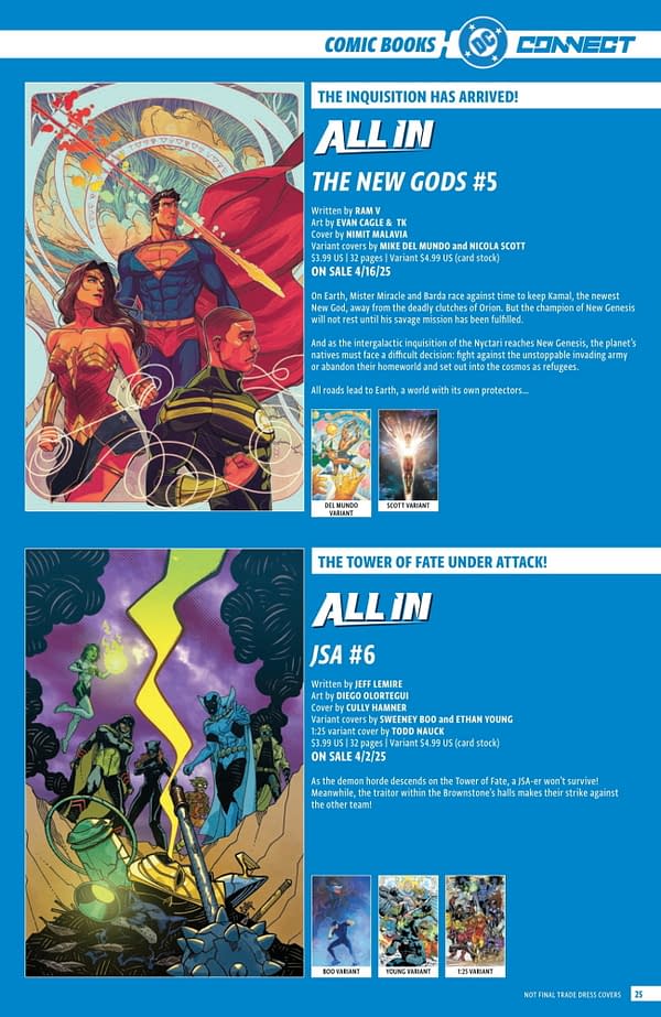 DC Comics' Full April 2025 Solicits... More Than Just Batman