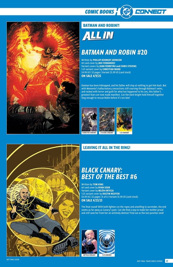 DC Comics' Full April 2025 Solicits... More Than Just Batman