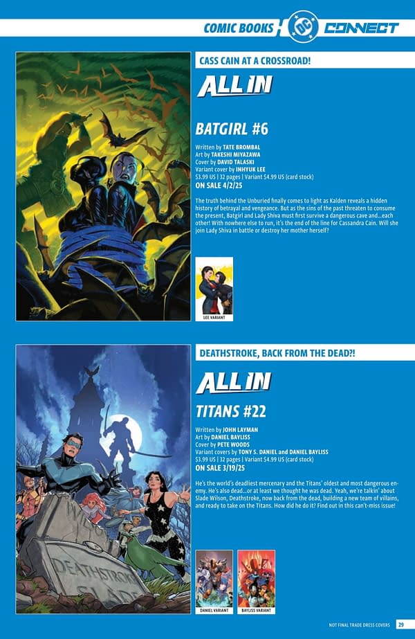 DC Comics' Full April 2025 Solicits... More Than Just Batman