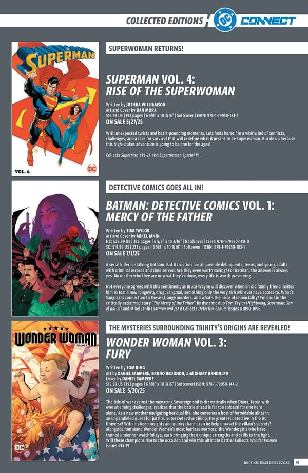 DC Comics' Full April 2025 Solicits... More Than Just Batman