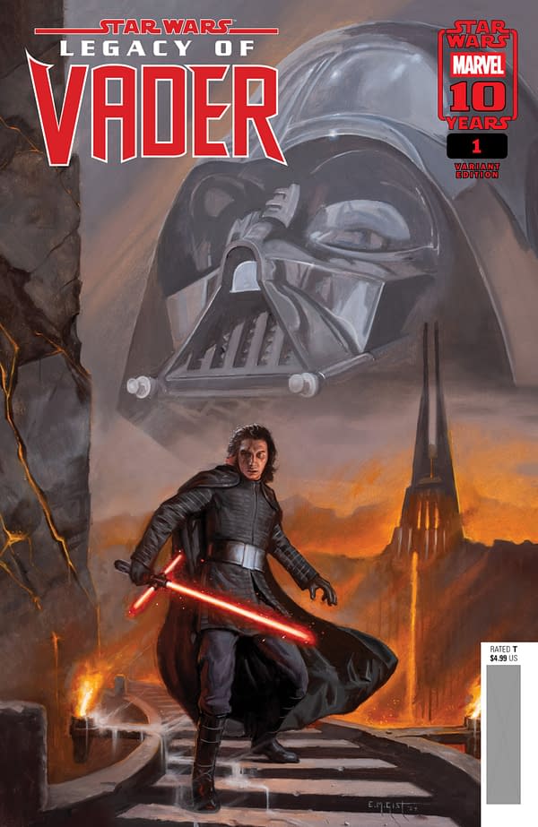 Cover image for STAR WARS: LEGACY OF VADER #1 E.M. GIST VARIANT