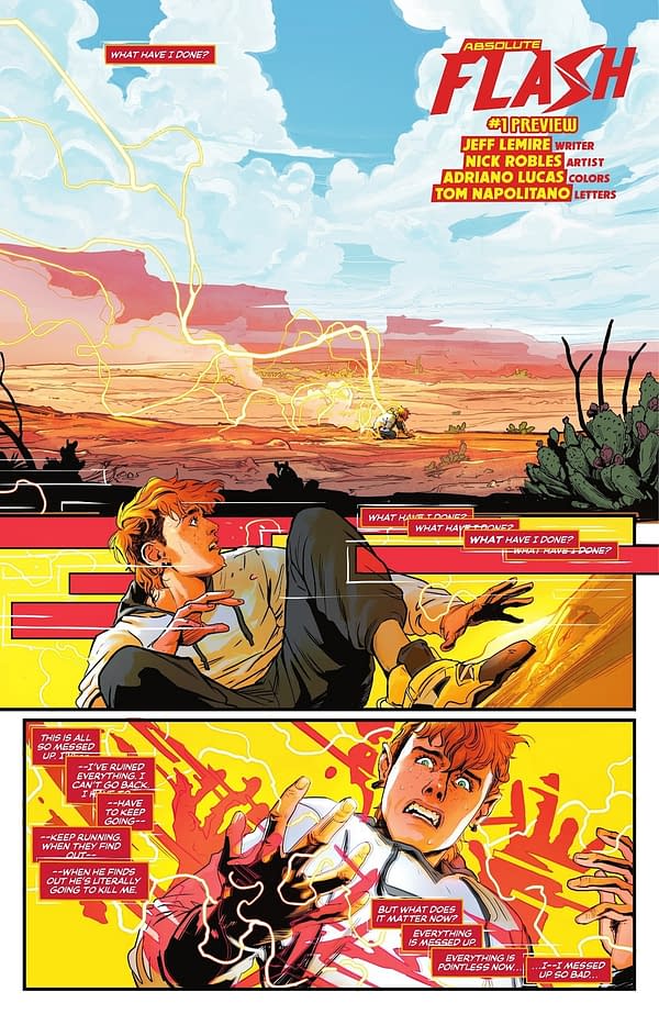 Absolute Flash #1 Preview by Jeff Lemire