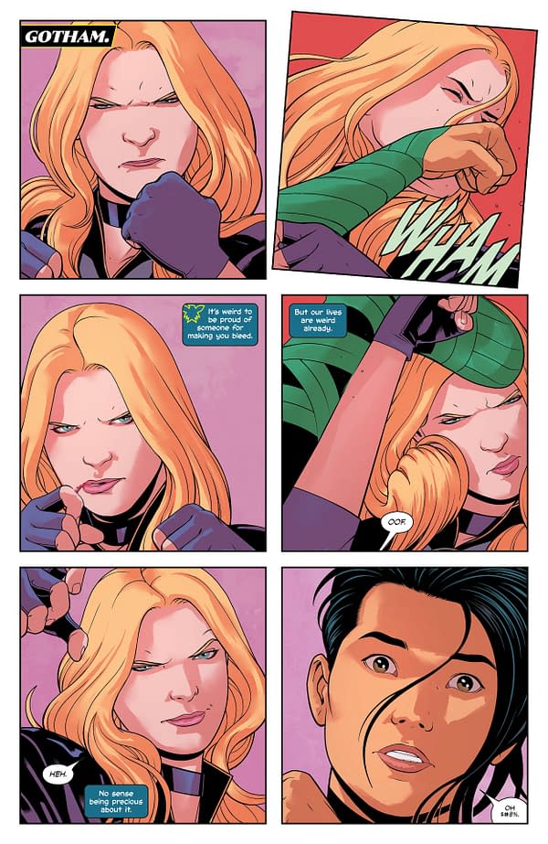 Interior preview page from Birds Of Prey #18