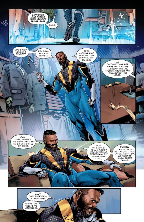 Interior preview page from Black Lightning #4