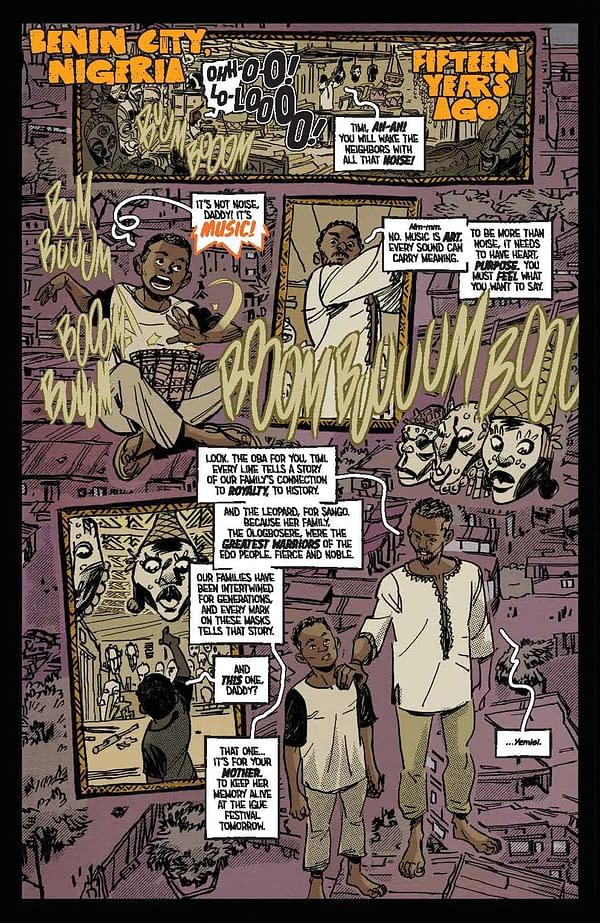 Interior preview page from Bronze Faces #1