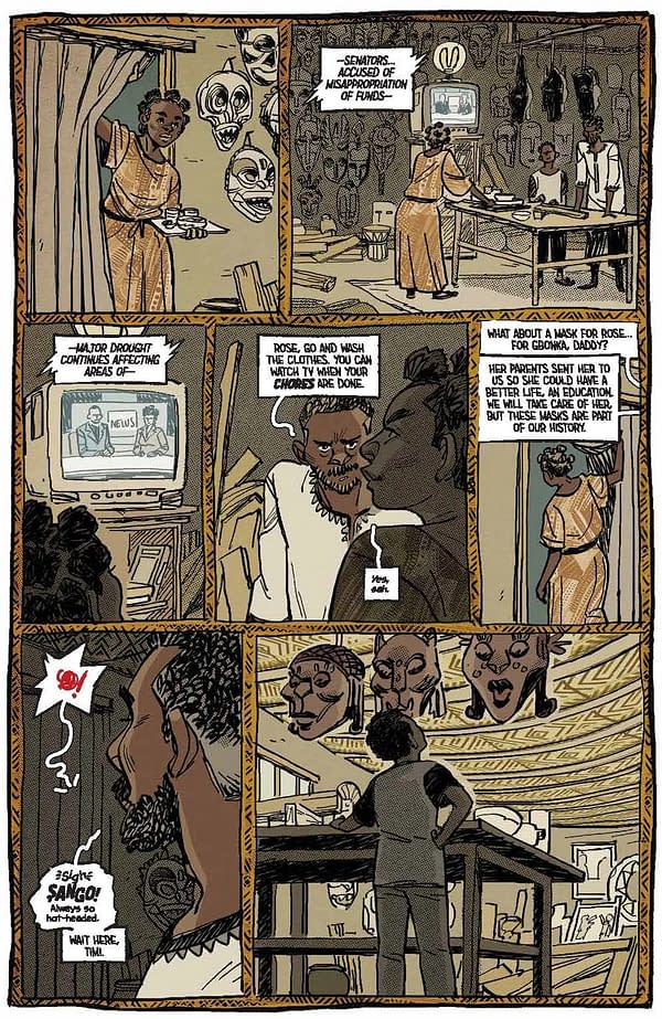 Interior preview page from Bronze Faces #1
