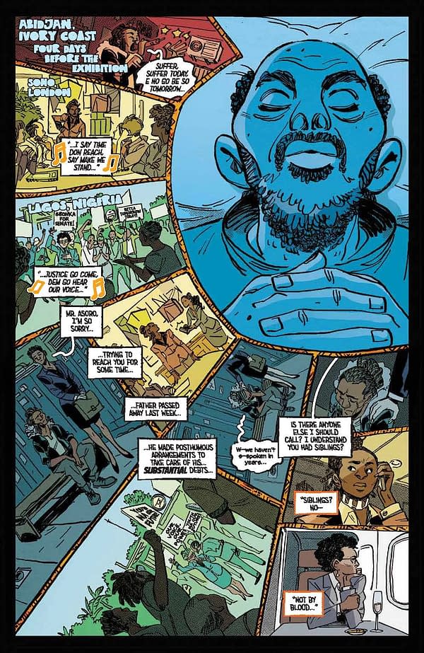 Interior preview page from Bronze Faces #1
