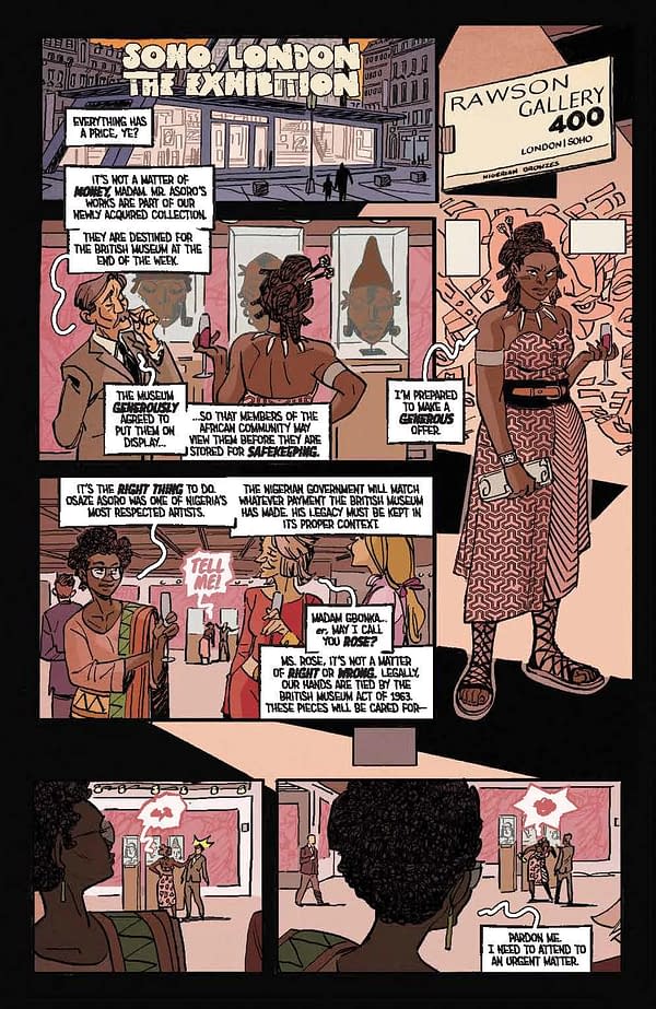 Interior preview page from Bronze Faces #1