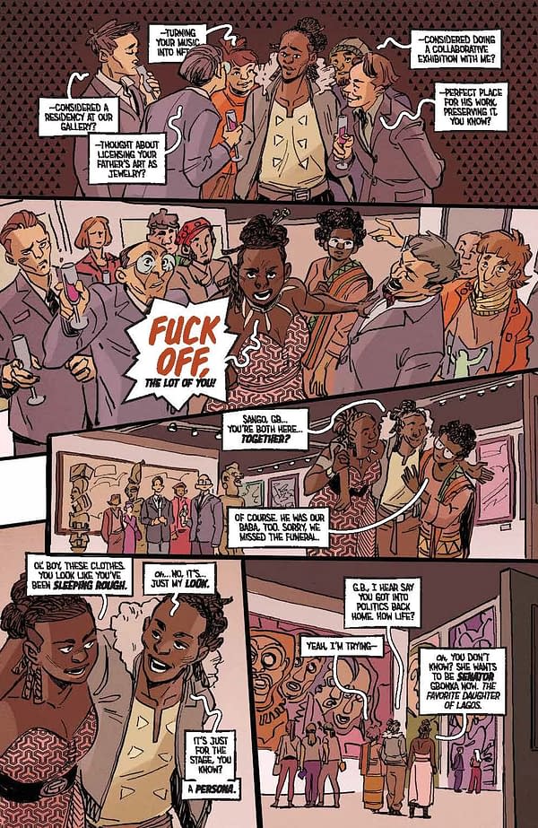 Interior preview page from Bronze Faces #1