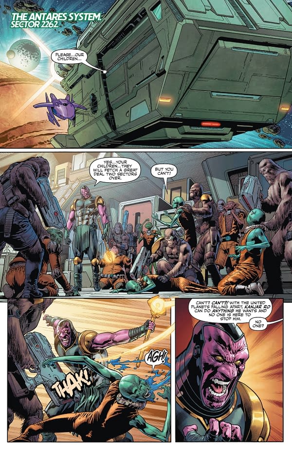 Interior preview page from Green Lantern Corps #1