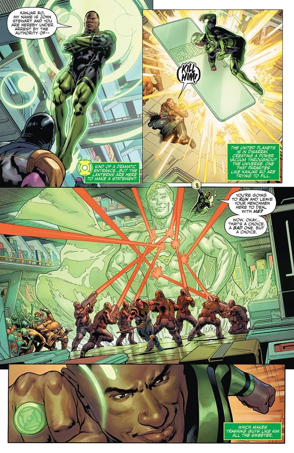 Interior preview page from Green Lantern Corps #1