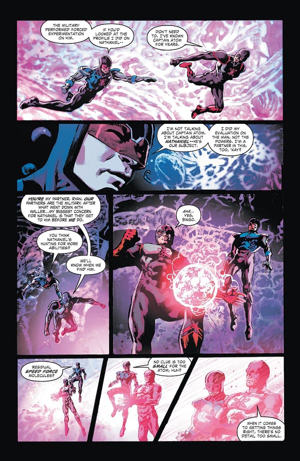 Interior preview page from Justice League: The Atom Project #2